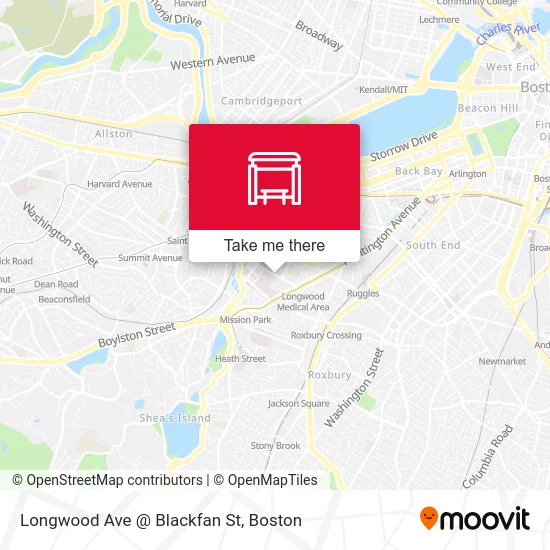 Longwood Ave @ Blackfan St map