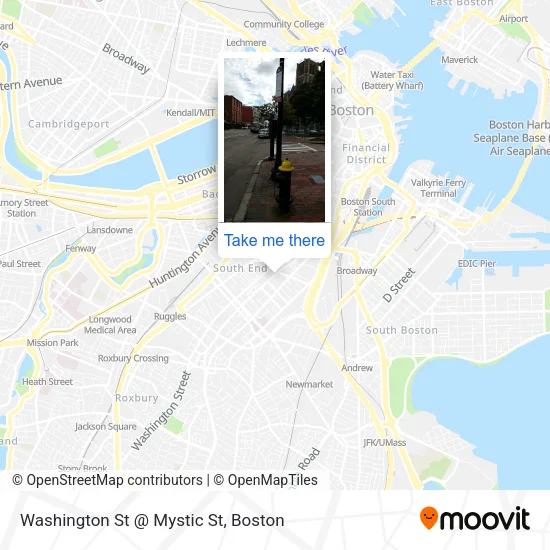 Mapa de Washington St @ Mystic St