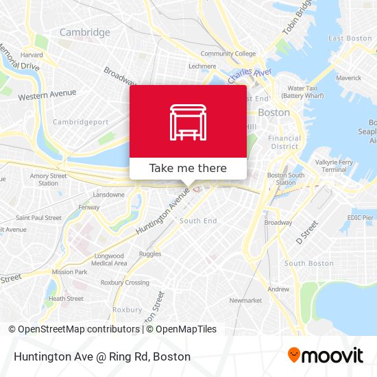 Huntington Ave @ Ring Rd map