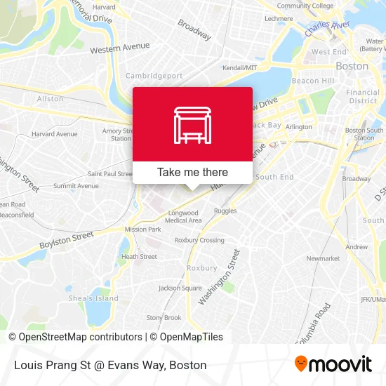 Mapa de Louis Prang St @ Evans Way