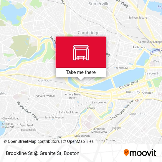 Mapa de Brookline St @ Granite St
