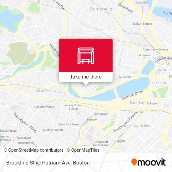 Mapa de Brookline St @ Putnam Ave