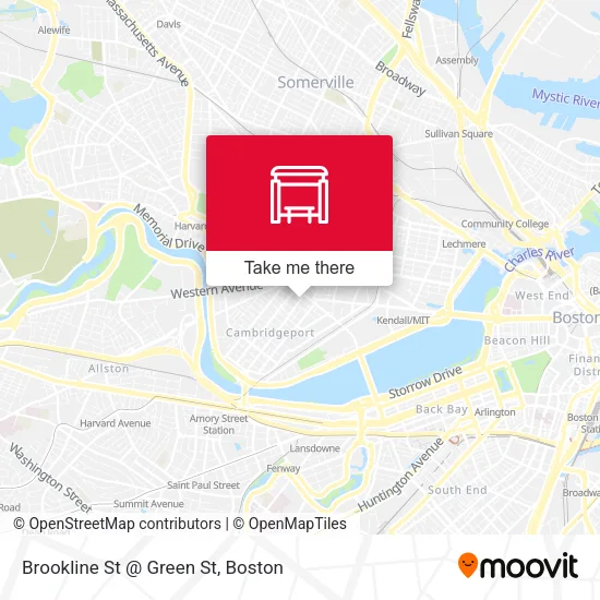 Brookline St @ Green St map