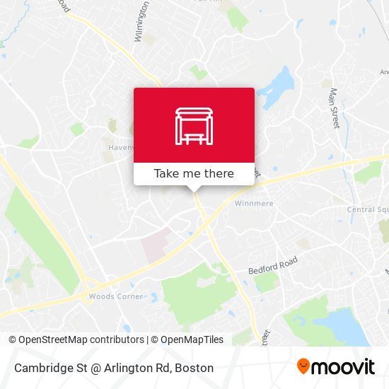 Mapa de Cambridge St @ Arlington Rd
