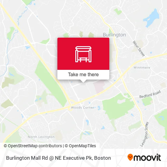 Burlington Mall Rd @ NE Executive Pk map
