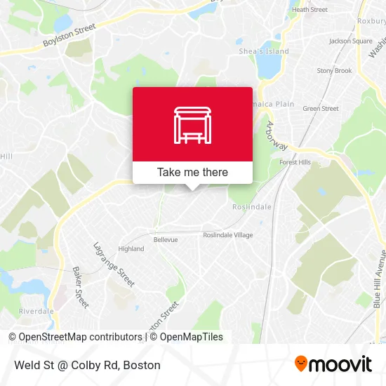 Mapa de Weld St @ Colby Rd