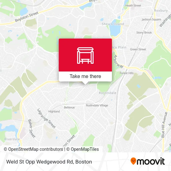 Mapa de Weld St Opp Wedgewood Rd