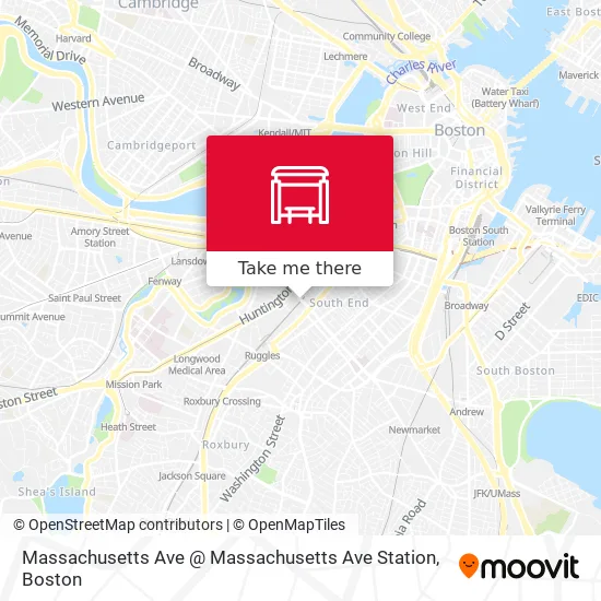 Mapa de Massachusetts Ave @ Massachusetts Ave Station
