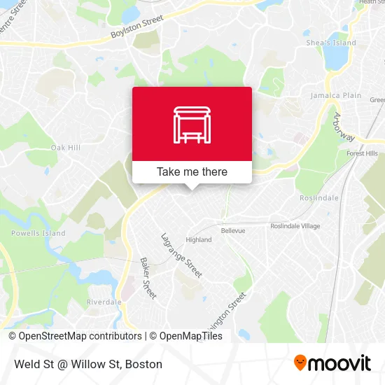 Weld St @ Willow St map