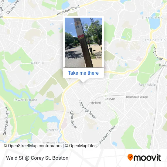 Weld St @ Corey St map