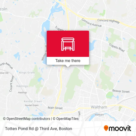 Mapa de Totten Pond Rd @ Third Ave