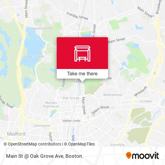 Mapa de Main St @ Oak Grove Ave