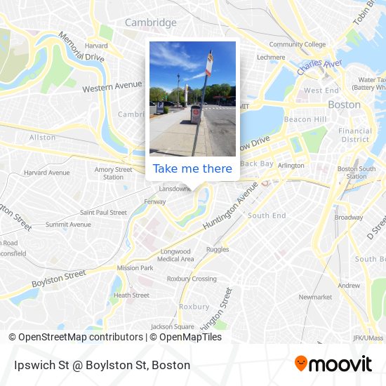 Ipswich St @ Boylston St map