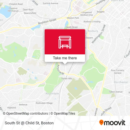 Mapa de South St @ Child St
