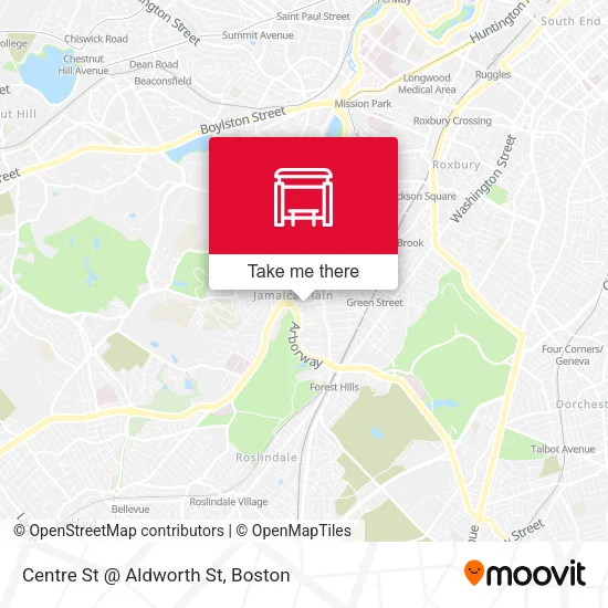 Mapa de Centre St @ Aldworth St