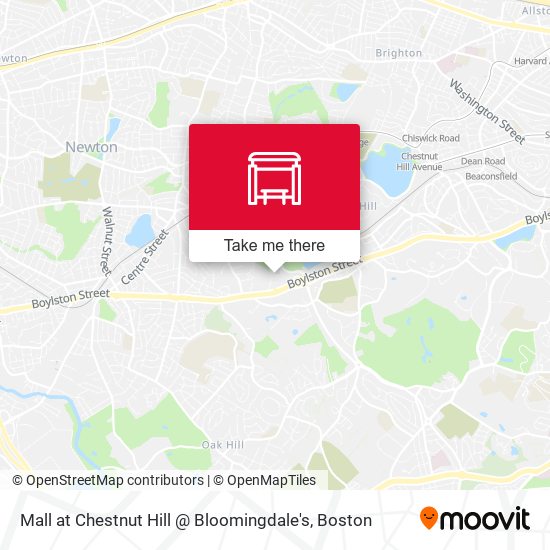 How to get to Mall at Chestnut Hill @ Bloomingdales in Newton by Bus or  Subway?