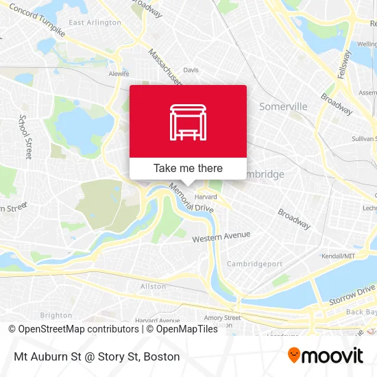 Mt Auburn St @ Story St map