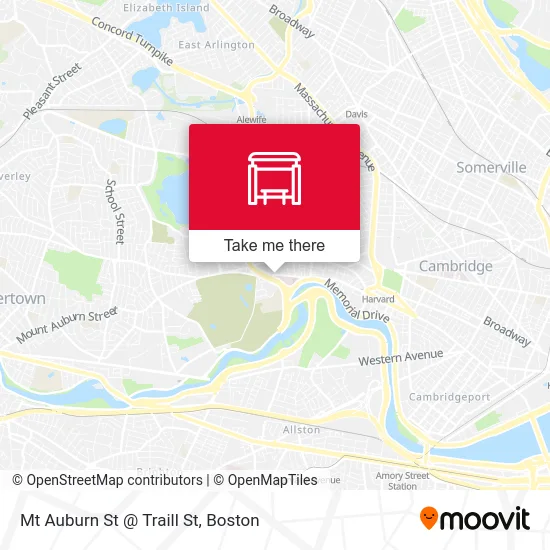 Mt Auburn St @ Traill St map