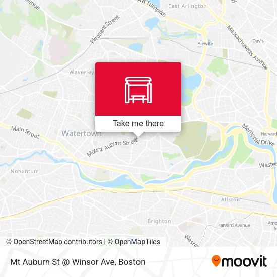 Mapa de Mt Auburn St @ Winsor Ave