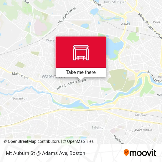 Mt Auburn St @ Adams Ave map