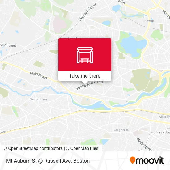 Mt Auburn St @ Russell Ave map
