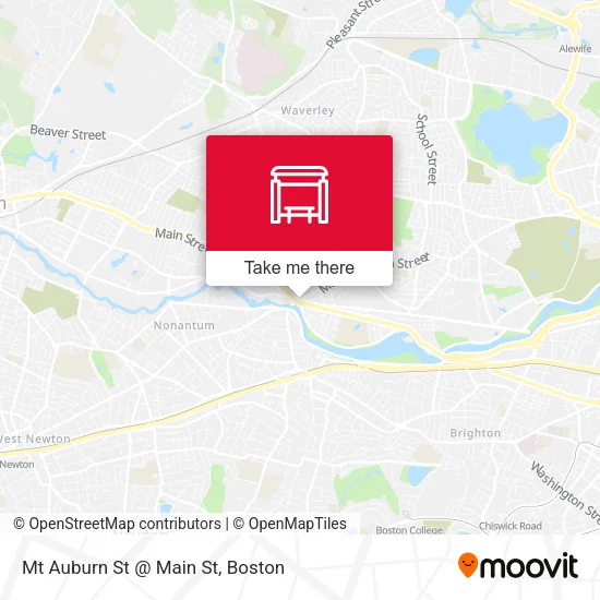 Mt Auburn St @ Main St map