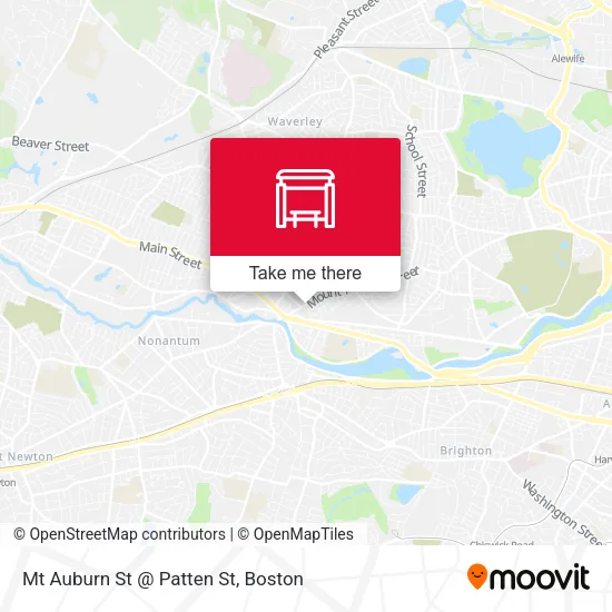 Mt Auburn St @ Patten St map