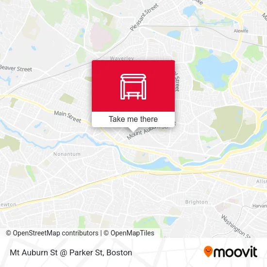 Mapa de Mt Auburn St @ Parker St
