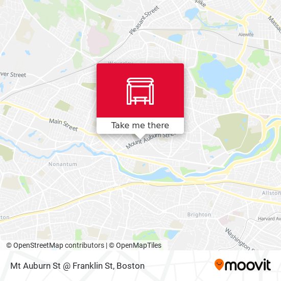 Mt Auburn St @ Franklin St map