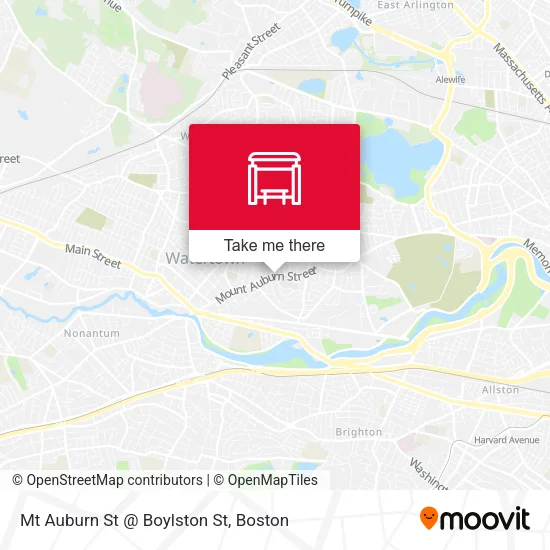 Mapa de Mt Auburn St @ Boylston St