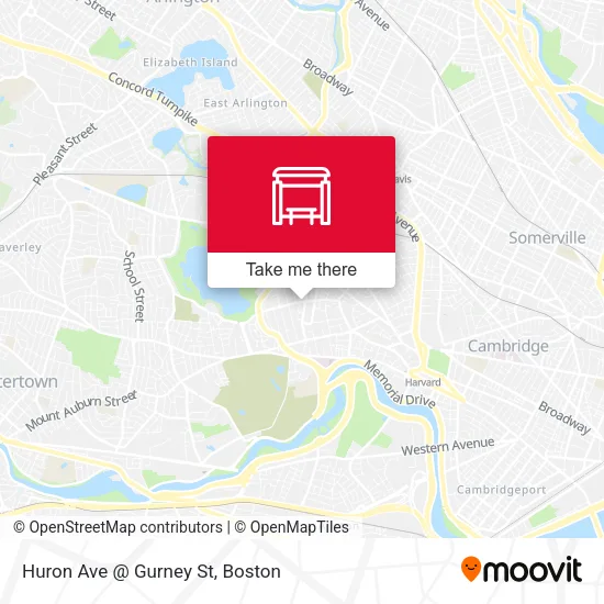 Huron Ave @ Gurney St map