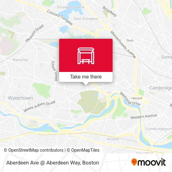 Mapa de Aberdeen Ave @ Aberdeen Way