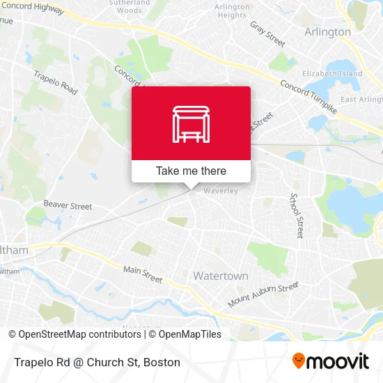 Mapa de Trapelo Rd @ Church St