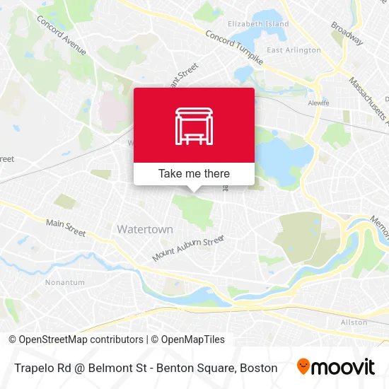 Trapelo Rd @ Belmont St - Benton Square map