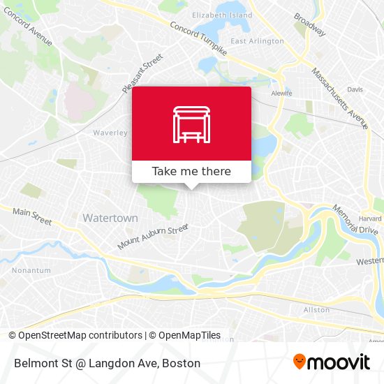 Belmont St @ Langdon Ave map