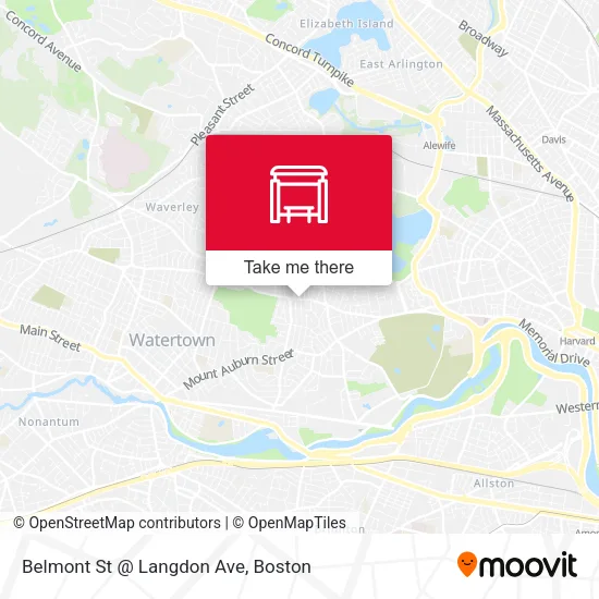 Mapa de Belmont St @ Langdon Ave