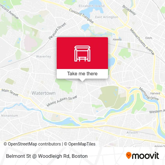 Mapa de Belmont St @ Woodleigh Rd