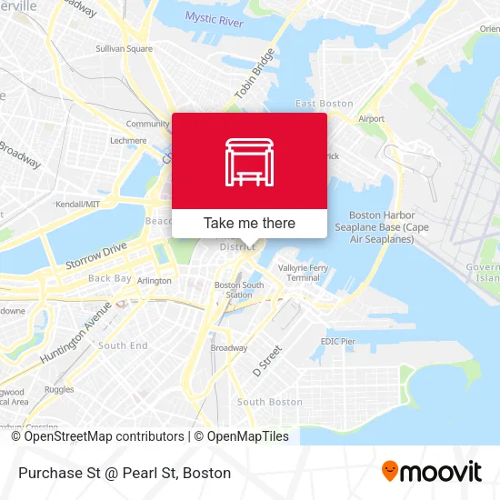 Mapa de Purchase St @ Pearl St