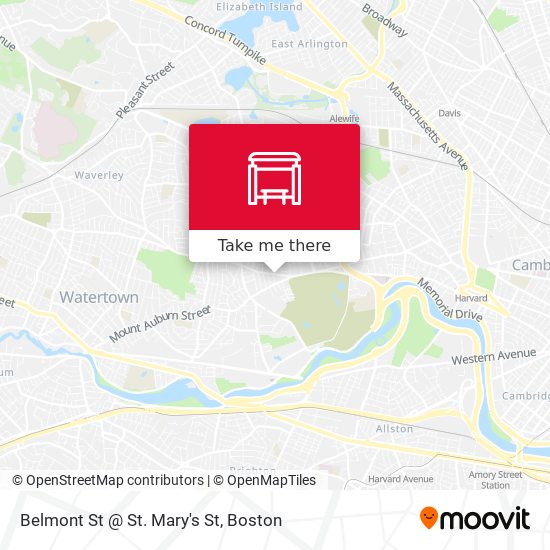 Mapa de Belmont St @ St. Mary's St