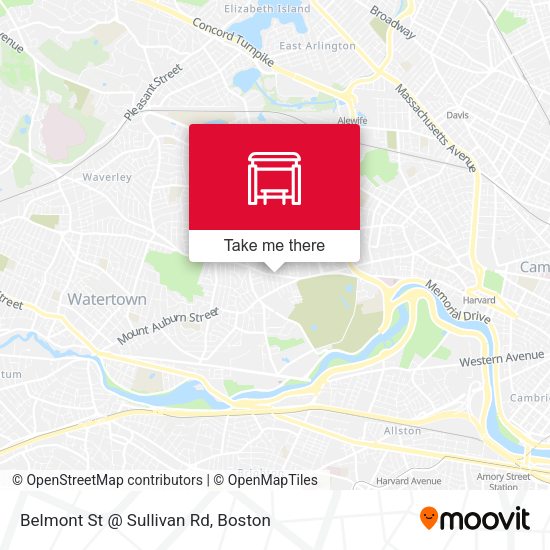 Belmont St @ Sullivan Rd map