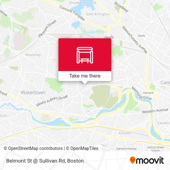 Belmont St @ Sullivan Rd map
