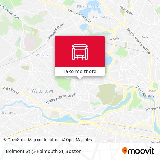 Belmont St @ Falmouth St map