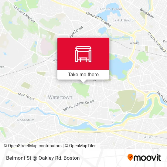 Belmont St @ Oakley Rd map