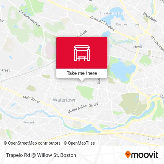 Trapelo Rd @ Willow St map