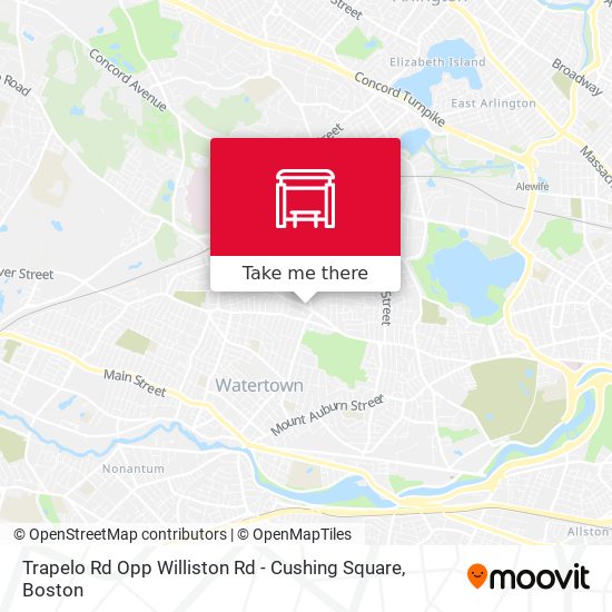Trapelo Rd Opp Williston Rd - Cushing Square map