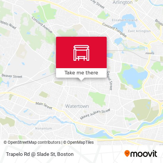 Trapelo Rd @ Slade St map