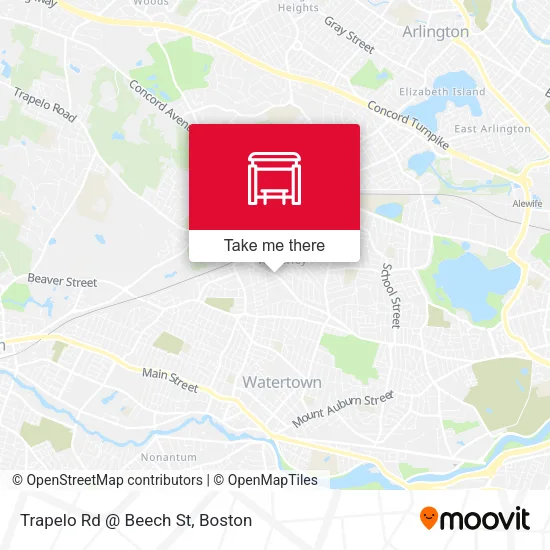 Mapa de Trapelo Rd @ Beech St