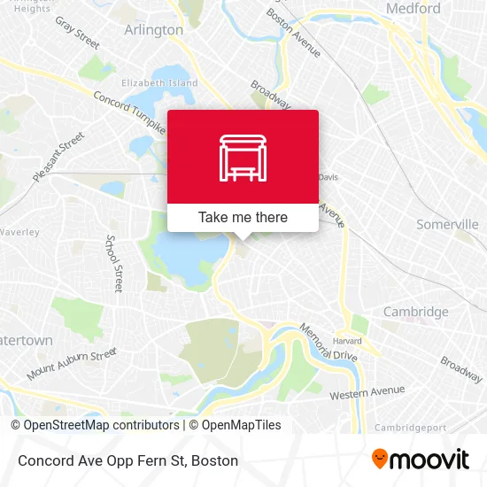 Concord Ave Opp Fern St map
