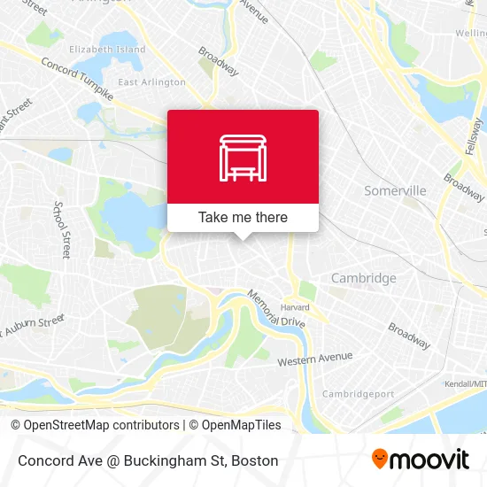 Concord Ave @ Buckingham St map