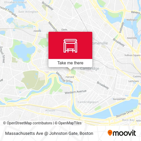 Mapa de Massachusetts Ave @ Johnston Gate